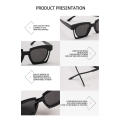 Vente chaude design créatif vintage rétro acrylique dégradé femmes lunettes de soleil en plastique